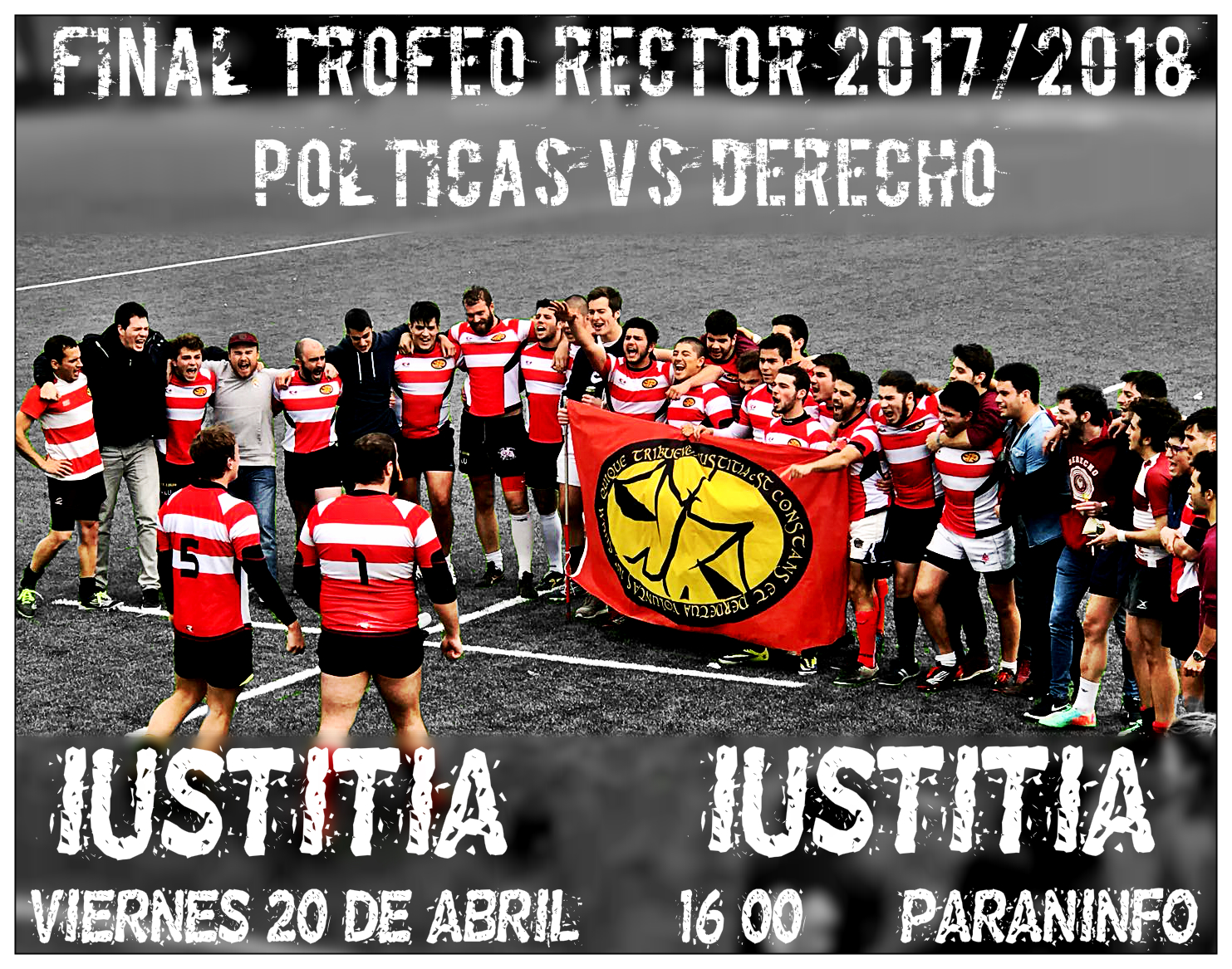 ANIMA AL EQUIPO DE RUGBY DE LA FACULTAD: Final del Trofeo Rector (viernes 20, 16.00 horas)